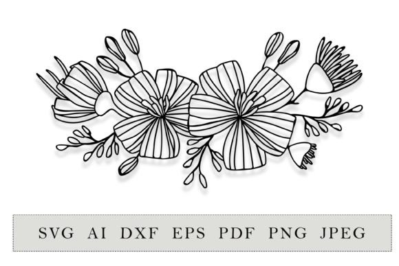 Bouquet Flowers Svg with Daisy Flowers Graphics & Illustrations Review