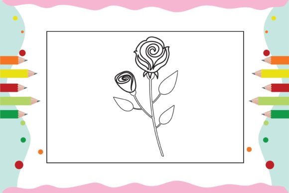 Flowers Coloring Pages for Kid 8 Graphics