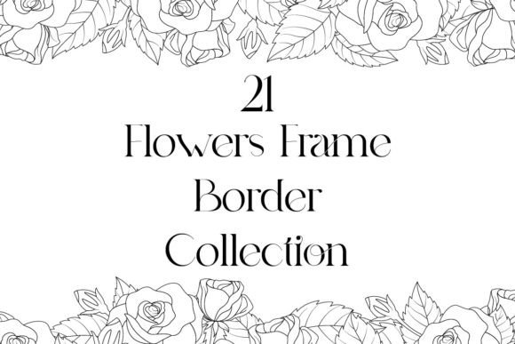 Flowers Frames Border Illustrations Pack: Premium Graphics & Illustrations
