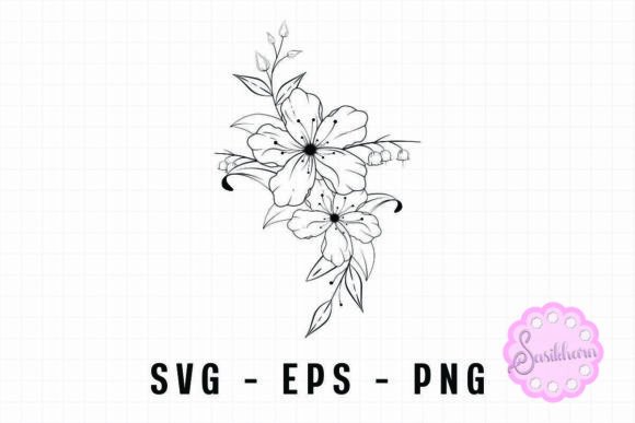 Flowers Line Art Vintage Svg Botanical: A Graphic Design Asset Review