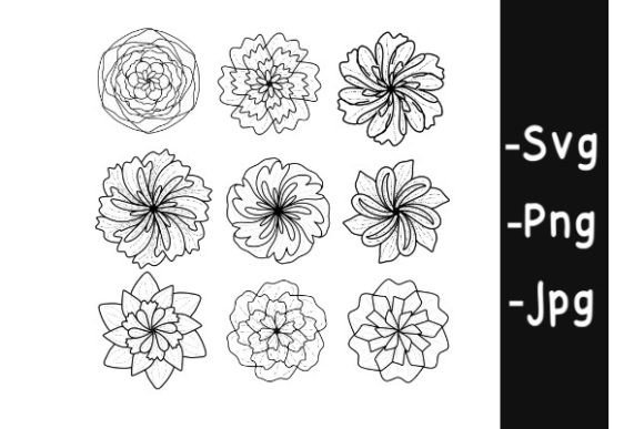 Flowers Lineart: Clean, Versatile, and Ready for Real Embroidery
