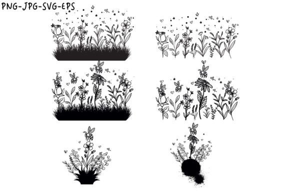Flowers Sketch Vector Collection for Graphics and Illustrations