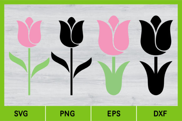 Tulips, Spring Flowers, Easter SVG Graphics & Illustrations